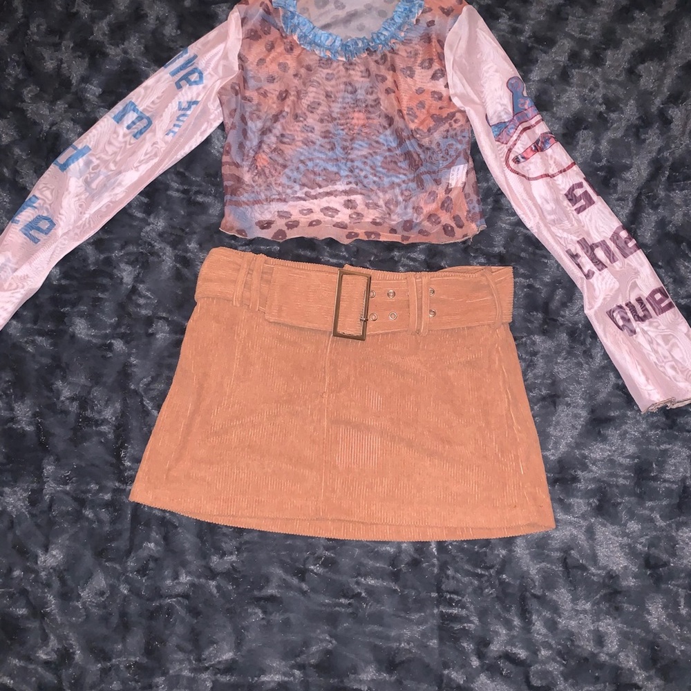 Skirt and shirt